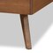 Baxton Studio Noela Mid-Century Modern Walnut Brown Finished Wood Twin Size Platform Bed 186-11138-11159-Zoro - alternate 6